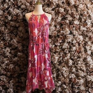 Mlle Gabrielle Pink Floral Maxi Dress